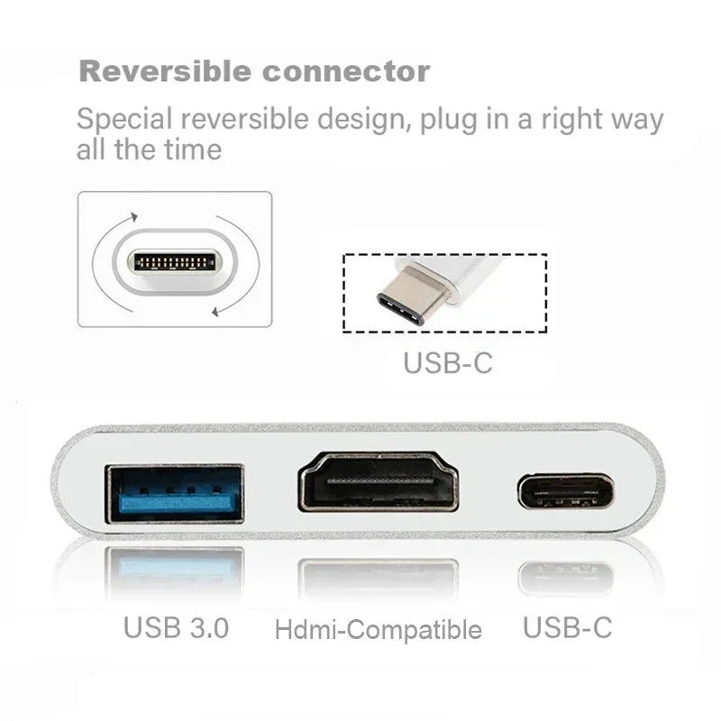 3-in-1 USB-C Hub